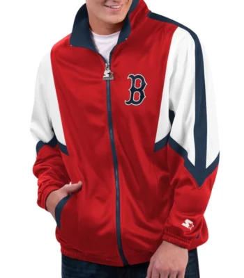 Boston Red Sox Lead Runner Red Full-Zip Jacket