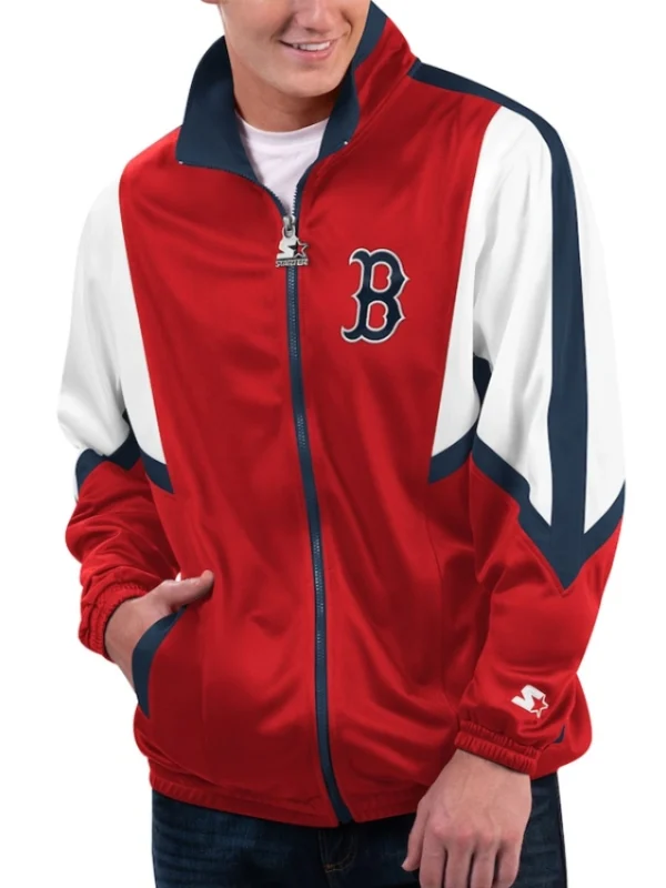 Boston Red Sox Lead Runner Red Full-Zip Jacket