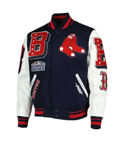 Boston Red Sox Mash Up Navy Varsity Jacket