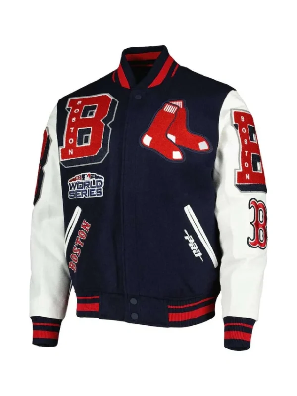 Boston Red Sox Mash Up Navy Varsity Jacket