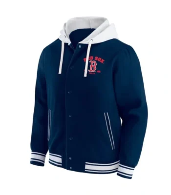 Boston Red Sox Navy Cotton Hooded Jacket