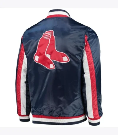 Boston Red Sox Blue Satin Jacket