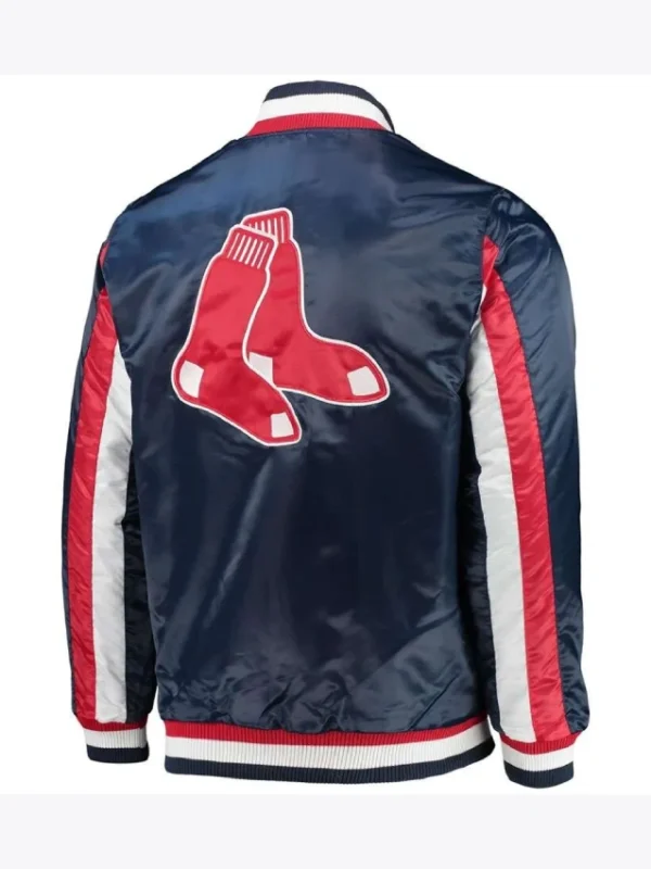 Boston Red Sox Blue Satin Jacket