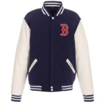 Boston Red Sox Navy and White Varsity Jacket