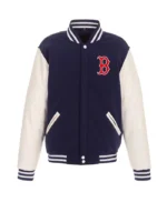 Boston Red Sox Navy and White Varsity Jacket