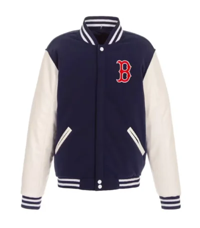 Boston Red Sox Navy and White Varsity Jacket