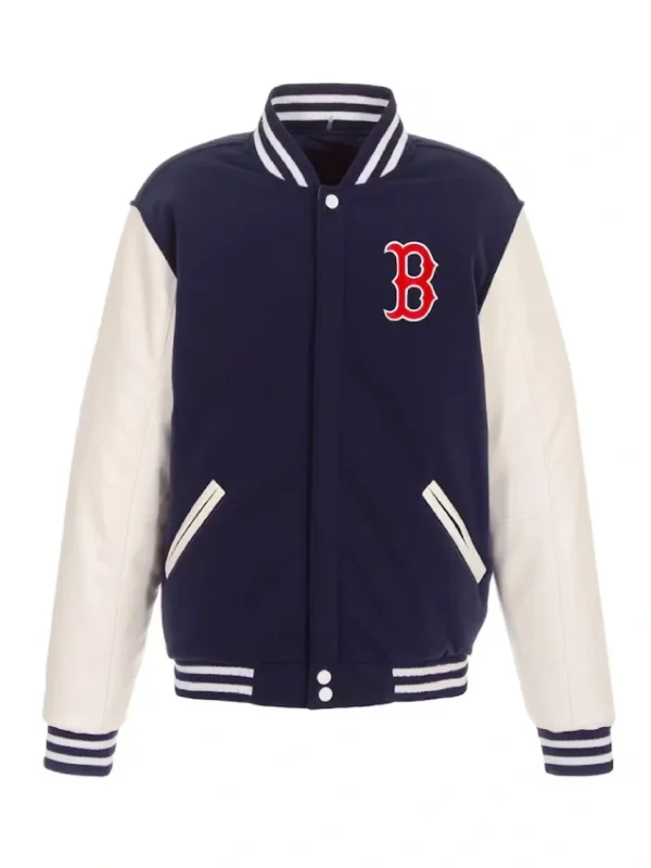 Boston Red Sox Navy and White Varsity Jacket