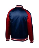 Boston Red Sox Navy Blue and Red Satin Jacket