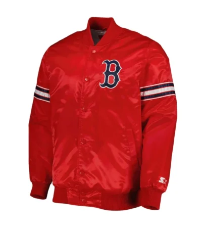 Boston Red Sox Pick & Roll Varsity Satin Jacket