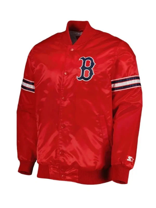 Boston Red Sox Pick & Roll Varsity Satin Jacket