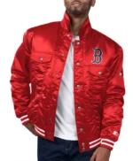 Boston Red Sox Red Silver Tab Trucker Jacket