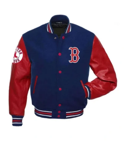 Boston Red Sox Red and Blue Varsity Jacket