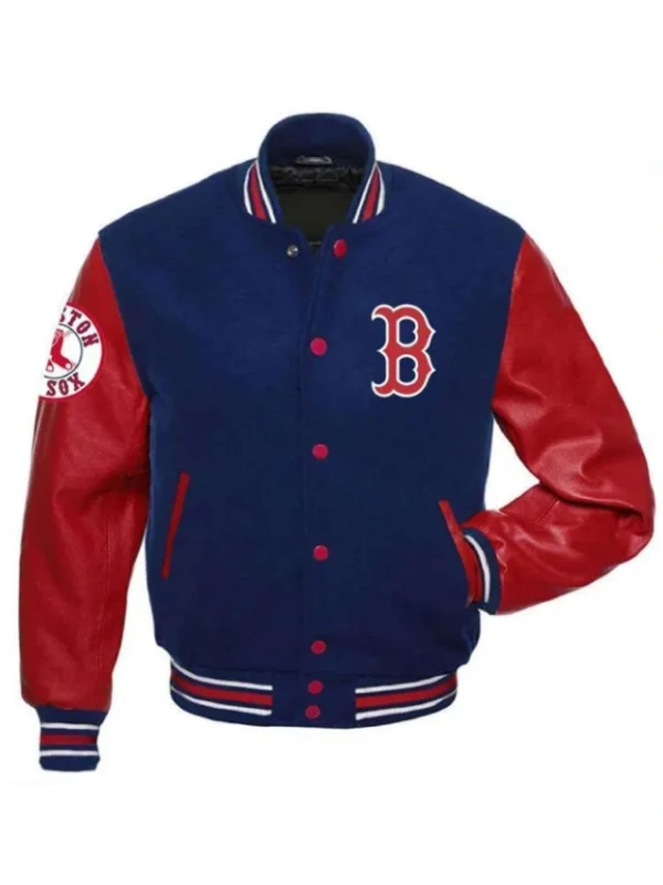 Boston Red Sox Red and Blue Varsity Jacket
