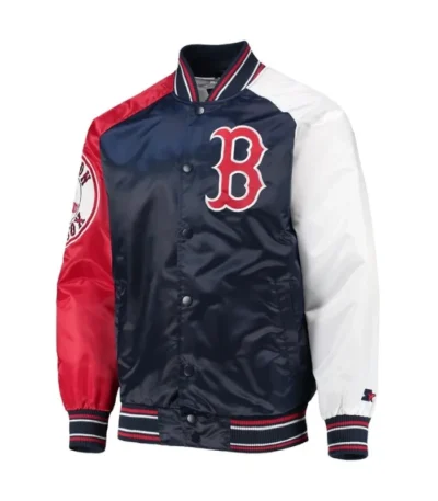 Boston Red Sox Reliever Varsity Satin Jacket