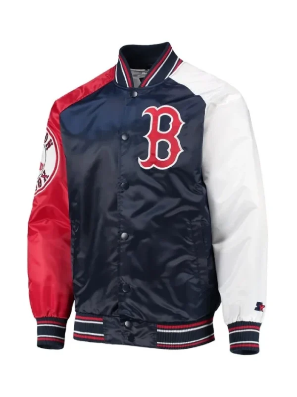Boston Red Sox Reliever Varsity Satin Jacket