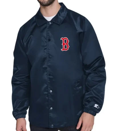 Boston Red Sox Retro Logo Coaches Jacket