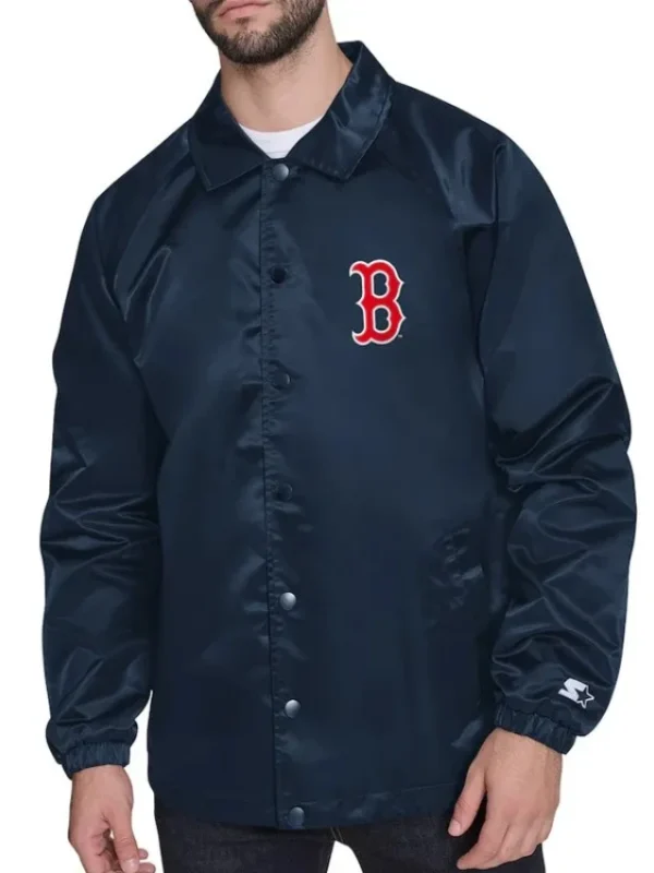 Boston Red Sox Retro Logo Coaches Jacket