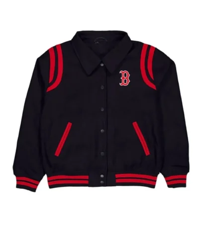 Boston Red Sox Sport Night Teddy Varsity Jacket