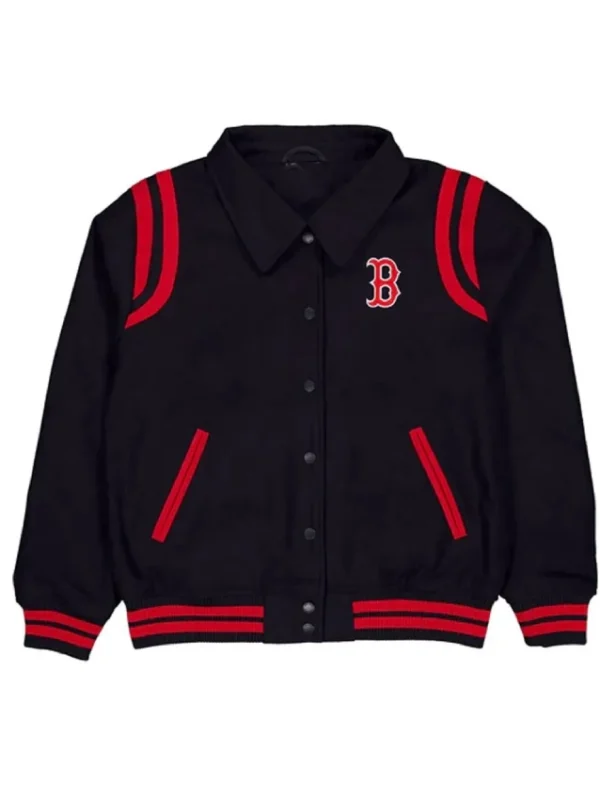 Boston Red Sox Sport Night Teddy Varsity Jacket