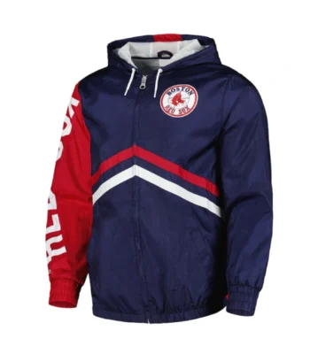 Boston Red Sox Undeniable Navy Full-Zip Windbreaker Jacket