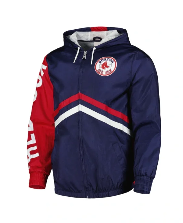 Boston Red Sox Undeniable Navy Full-Zip Windbreaker Jacket