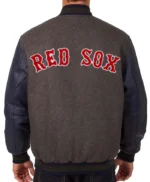 Boston Red Sox Charcoal and Navy Varsity Jacket