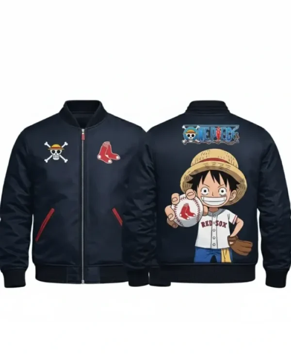Boston Red Sox x One Piece Bomber Jacket