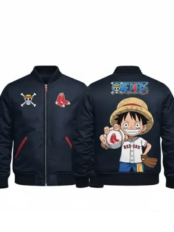 Boston Red Sox x One Piece Bomber Jacket