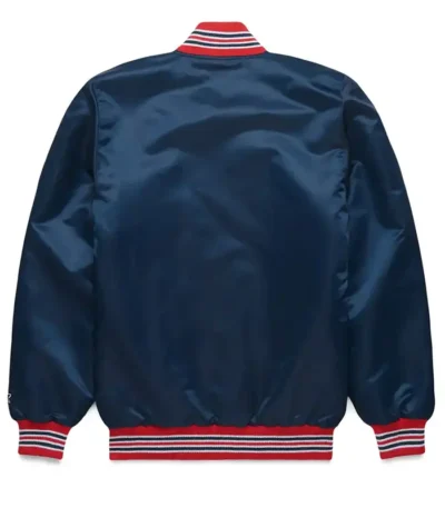 Boston Sox Blue Satin Starter Jacket