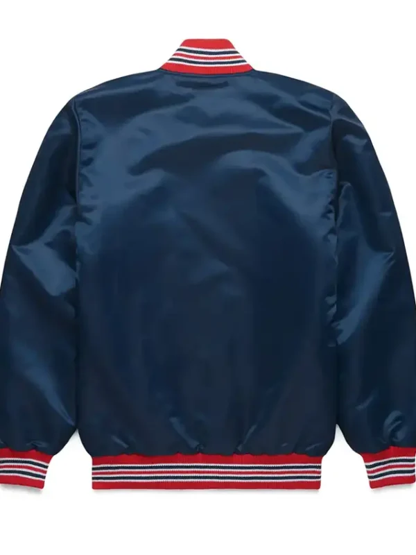 Boston Sox Blue Satin Starter Jacket