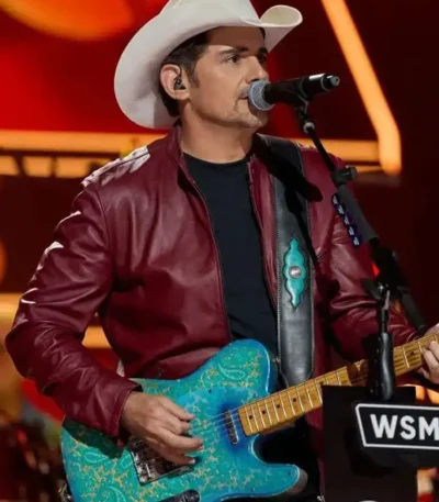 Brad Paisley A Grand Ole Opry Christmas Leather Jacket