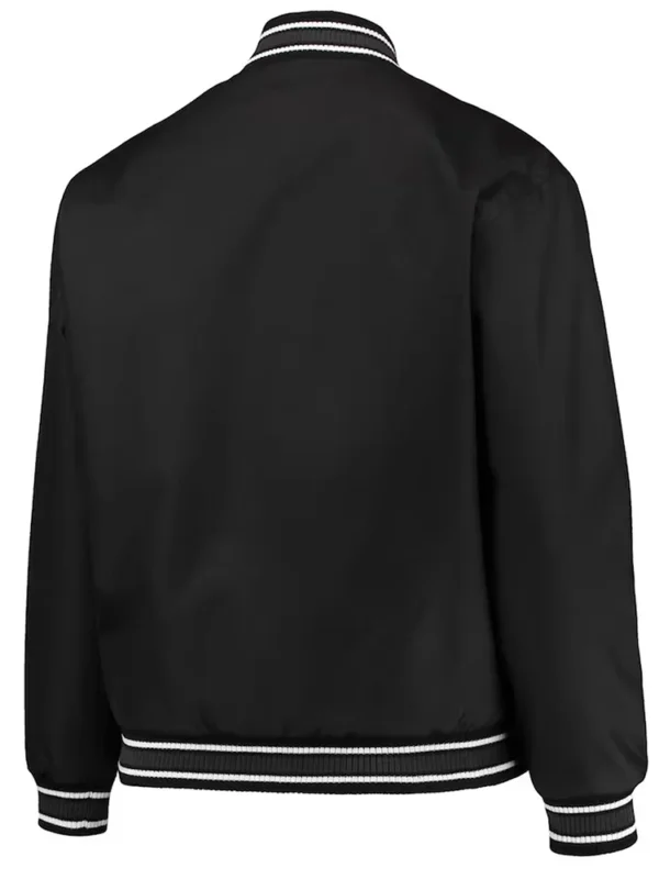 Brooklyn Nets Black Poly Twill Jacket