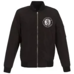 Brooklyn Nets Lightweight Nylon Bomber Jacket
