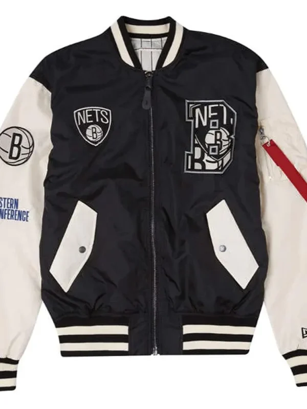 Brooklyn Nets New Era Bomber Jacket