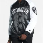 Brooklyn Nets Remix Satin Color-Block Jacket