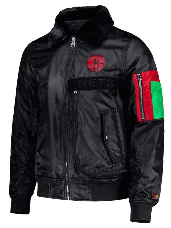 Brooklyn Nets Ty Mopkins Black Jacket