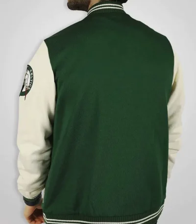Boston Celtics Green And Off White Jacket