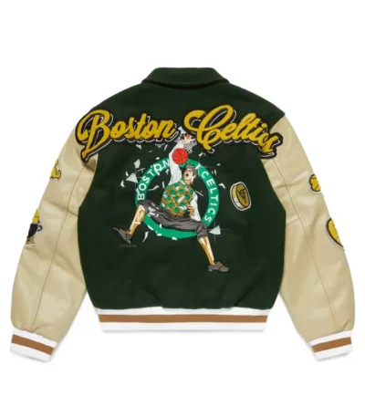 Boston Celtics Letterman Green Jacket