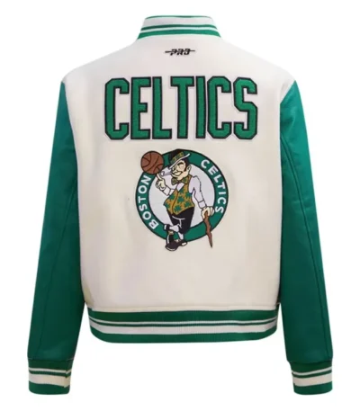 Boston Retro White Celtics Jacket