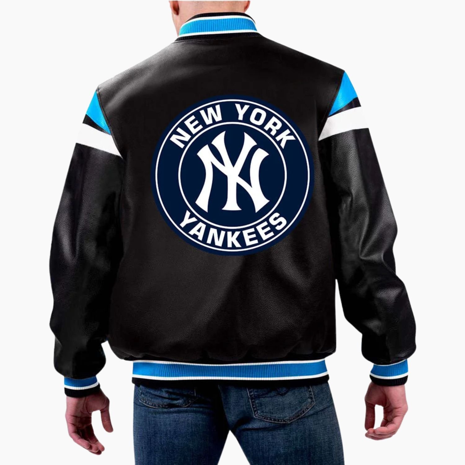 MLB New York Yankees Varsity Leather Jacket MLB New York Yankees Varsity Leather Jacket