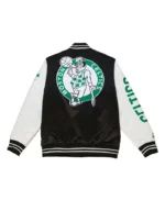 Men’s Black and White Boston Celtics Varsity Jacket
