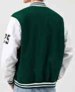 Men’s Bomber White And Green Celtics Jacket