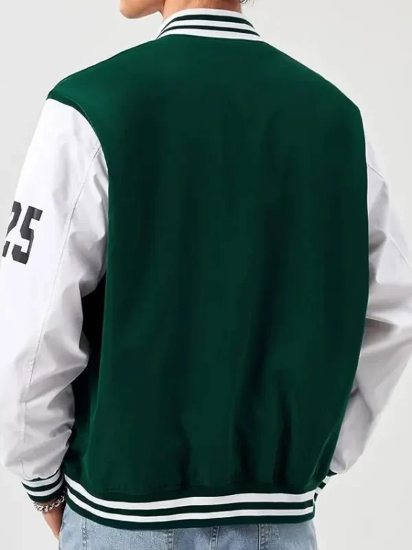 Men’s Bomber White And Green Celtics Jacket