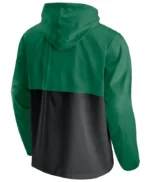 Men’s Green/black Boston Celtics Windbreaker Hoodie Jacket