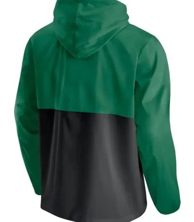 Men’s Green/black Boston Celtics Windbreaker Hoodie Jacket