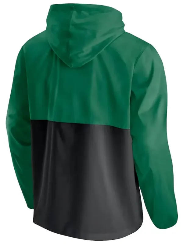 Men’s Green/black Boston Celtics Windbreaker Hoodie Jacket