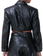 Trisha Mann-Grant Beyond the Gates Cropped Leather Jacket