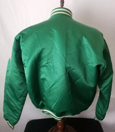 Vintage Boston Celtics Retro Satin Button Up Jacket