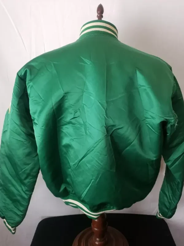 Vintage Boston Celtics Retro Satin Button Up Jacket