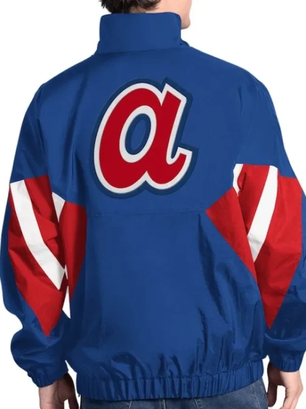 Atlanta Braves Cooperstown Chief Royal Half-Zip Pullover